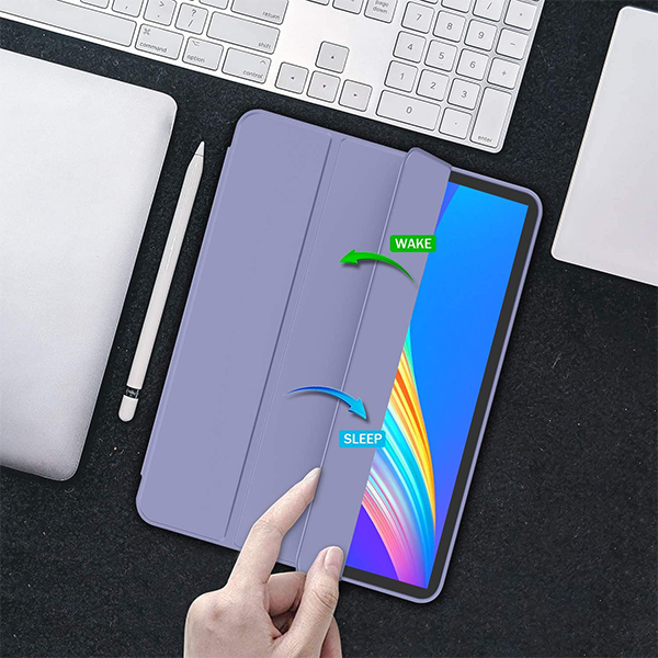 כיסוי פוליו לבנדר iPad Pro 12.9 עם מקום לעט בעיצוב אופנתי ועמיד במיוחד