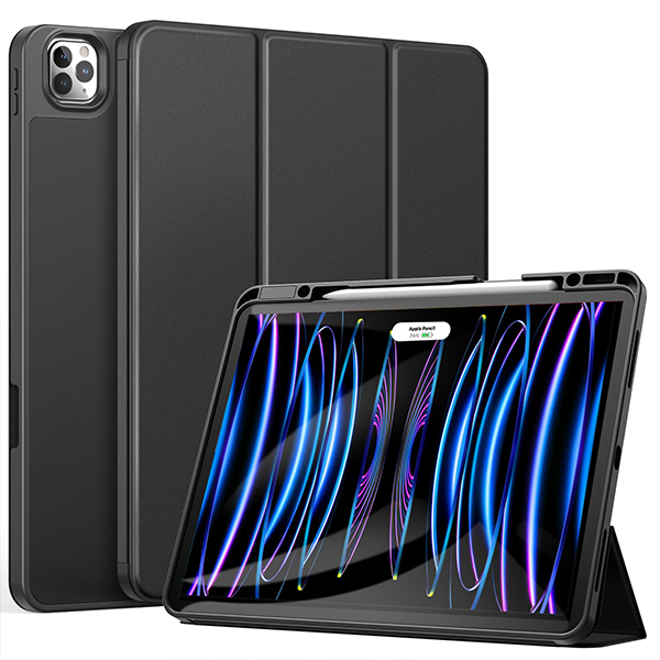 כיסוי פוליו שחור iPad Pro 11/iPad Air 10.9 שילוב של עיצוב אופנתי והגנה אופטימלית עם מקום לעט