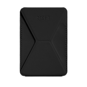 ארנק ומעמד שחור Phone Stand & Wallet עם מדבקה לגב המכשיר מבית Moft X