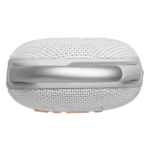 רמקול JBL Clip 5 לבן נייד עם סאונד עוצמתי ועמידות למים