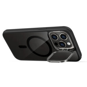 כיסוי לאייפון 12 פרו מקס מט שחור תומך MagSafe עם כיסוי מצלמה מתקפל NanoX