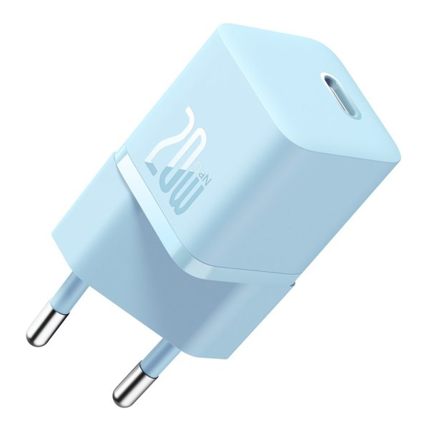 מטען קיר מהיר GaN5 כחול בהספק 20W מבית Baseus