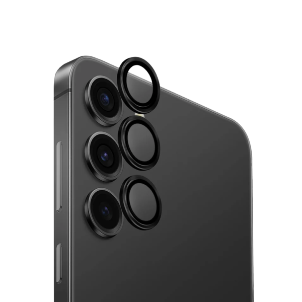 מגן מצלמה לגלקסי S24 פלוס שחור עמיד וקשיח Camera Lens Protector