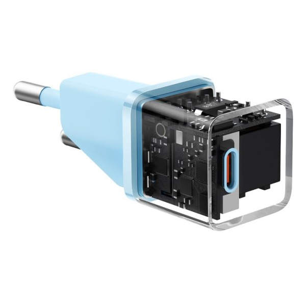 מטען קיר מהיר GaN5 כחול בהספק 20W מבית Baseus