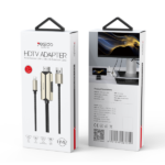 כבל Lightning ל-HDMI עם טעינת USB ורזולוציה 1080p באורך 2 מטר Yesido