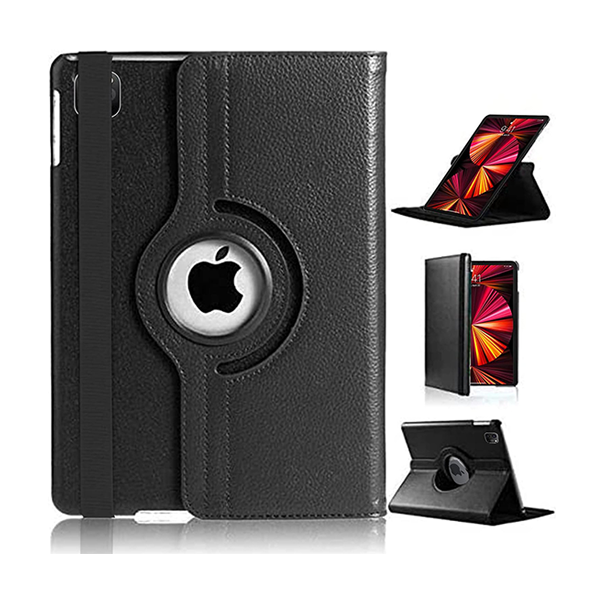 כיסוי סיבובי iPad Pro 13 M4 עור איכותי עם רצועה לסגירה בטוחה פרימיום 360