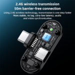 מיקרופון כפול אלחוטי Lightning איכותי עם טכנולוגיית AI להפחתת רעשים Yesido