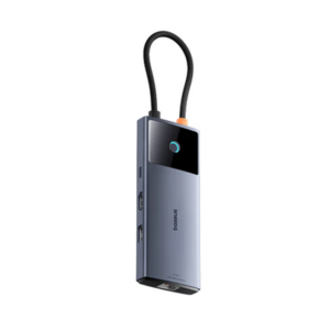 תחנת עגינה 6 ב-1 USB-C למחשב נייד עם חיבורים מגוונים Metal Gleam II מבית Baseus