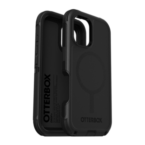 כיסוי לאייפון 16 פלוס שחור OtterBox Defender תומך MagSafe