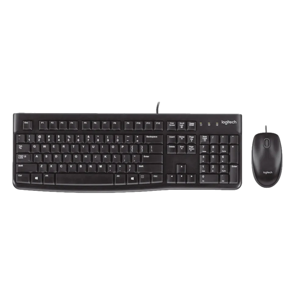 סט מקלדת ועכבר חוטיים MK120 של Logitech