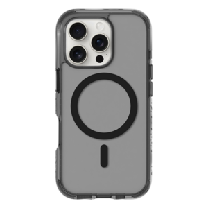 כיסוי Laut Crystal Matter X שקוף שחור לאייפון 16 פרו מקס תומך MagSafe
