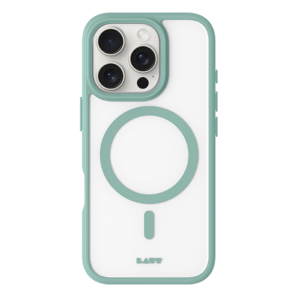 כיסוי Laut HUEX PROTECT ירוק לאייפון 16 פרו מקס תומך MagSafe