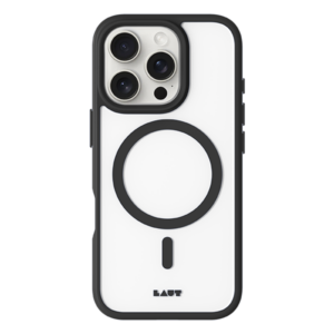 כיסוי Laut HUEX PROTECT שחור לאייפון 16 פרו מקס תומך MagSafe