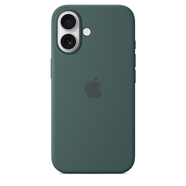 כיסוי סיליקון לאייפון 16 ירוק תומך MagSafe מקורי Apple Silicone Lake Green