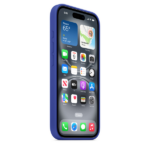 כיסוי סיליקון לאייפון 16 כחול תומך MagSafe מקורי Apple Silicone Ultramarine