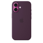 כיסוי סיליקון לאייפון 16 סגול תומך MagSafe מקורי Apple Silicone Plum