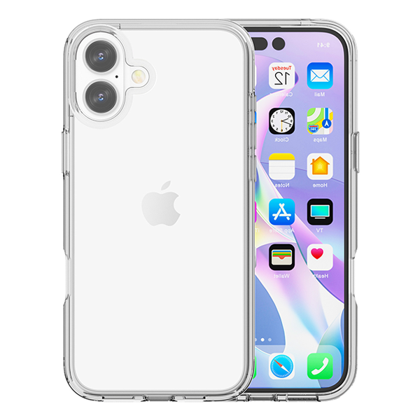 כיסוי שקוף דק לאייפון 16 Grip Case Crystal