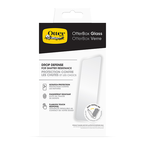 מגן מסך זכוכית OtterBox לאייפון 16 עם ערכה להדבקה עצמית פשוטה