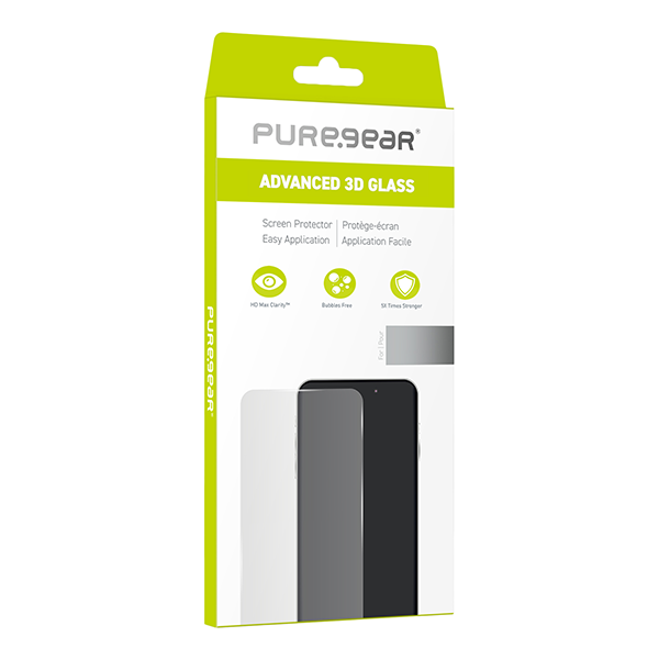 מגן מסך זכוכית לאייפון 16 איכותי PureGear Advanced 3D Glass
