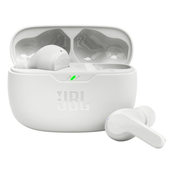 אוזניות JBL Wave Beam לבנות | ביטול רעשים וסאונד עוצמתי