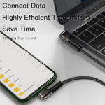 כבל טעינה מהירה 2 מטר בזווית 90 מעלות USB-A ל-Type-C מבית Yesido CA81