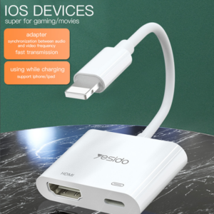 מתאם HDMI ל-Lightning למכשירי אייפון ואייפד | Yesido HM06