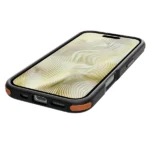 כיסוי לאייפון 16 פרו שקוף שחור כתום Echo Wave Mini איכותי Beelan