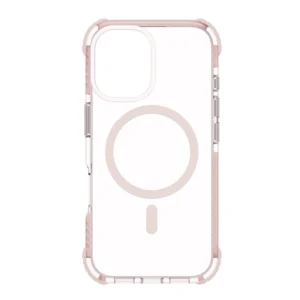 כיסוי מגן שקוף לאייפון 16 ורוד Echo Wave Plus תומך MagSafe עם הגנה בפינות Beelan
