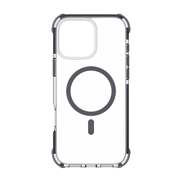 כיסוי מגן שקוף לאייפון 16 פרו מקס שחור Echo Wave Plus תומך MagSafe עם הגנה בפינות Beelan