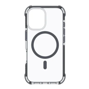 כיסוי מגן שקוף לאייפון 16 שחור Echo Wave Plus תומך MagSafe עם הגנה בפינות Beelan