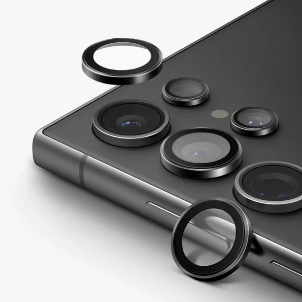 מגן מצלמה לגלקסי S24 FE שחור עמיד וקשיח Camera Lens Protector
