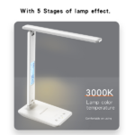 מנורת שולחן LED חכמה עם טעינה אלחוטית ומסך חכם Yesido DS20