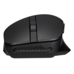 עכבר אלחוטי Bluetooth ארגונומי עם 6 כפתורים שקט ונייד Asus MD200 שחור