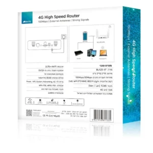 ראוטר מתקדם עוצמתי ביותר תומך 4G עם 6 אנטנות Nordic Blaze 6T