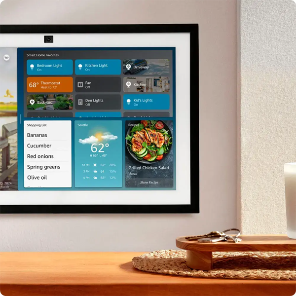 Amazon Echo Show 15" | מסך חכם למטבח עם Alexa – חוויית בית חכם מושלמת