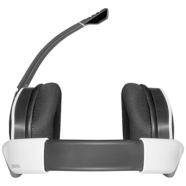 אוזניות גיימינג אלחוטיות Corsair Void Rgb Elite Wireless לבן עם שמע היקפי 7.1 ונוחות מירבית