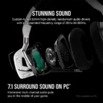 אוזניות גיימינג אלחוטיות Corsair Void Rgb Elite Wireless לבן עם שמע היקפי 7.1 ונוחות מירבית