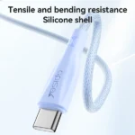 כבל USB-C 60W סגול באורך 1.2 מטר מהיר וחזק במיוחד | Yesido CA168