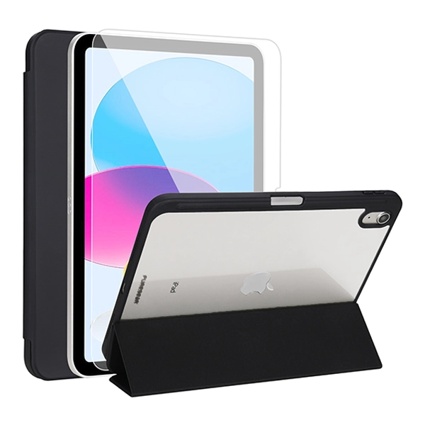 כיסוי Folio ומגן מסך זכוכית לאייפד 10.9 דור 10 מבית PureGear