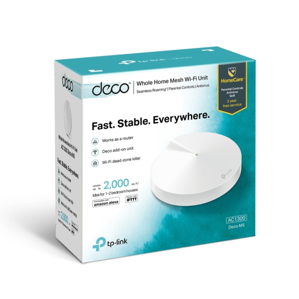 מגדיל טווח Mesh Wi-Fi עוצמתי לגלישה חלקה בכל הבית | TP-Link Deco M5