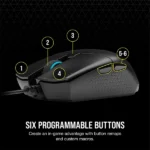 עכבר גיימינג Corsair Katar Pro Ultra Light עם חיישן 12,400 Dpi ועיצוב קל במיוחד