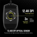 עכבר גיימינג Corsair Katar Pro Ultra Light עם חיישן 12,400 Dpi ועיצוב קל במיוחד