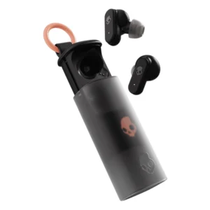 אוזניות אלחוטיות שחורות Skullcandy Dime Evo עמיד למים עם סוללה חזקה