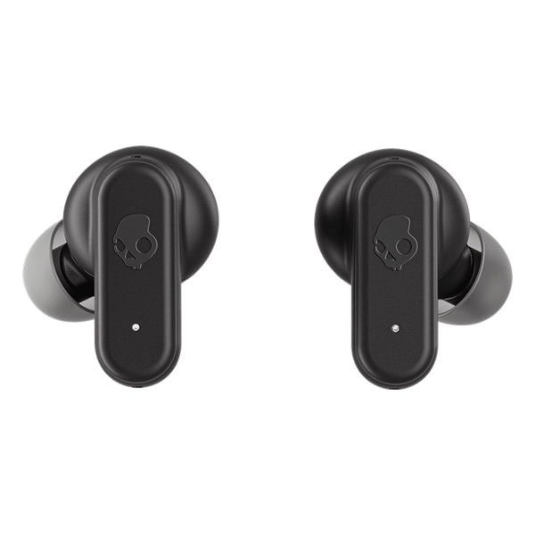 אוזניות אלחוטיות שחורות Skullcandy Dime Evo עמיד למים עם סוללה חזקה