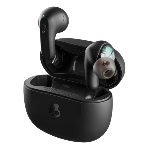 אוזניות אלחוטיות שחורות Skullcandy Rail צליל מדויק ועוצמתי עם סוללה חזקה