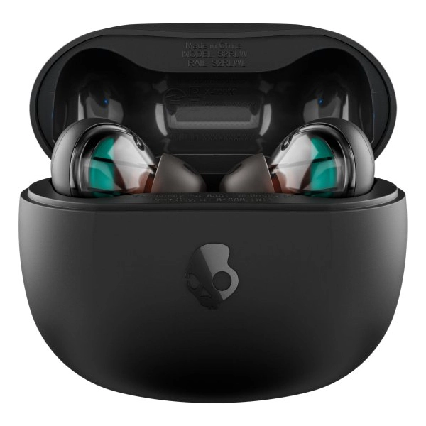 אוזניות אלחוטיות שחורות Skullcandy Rail צליל מדויק ועוצמתי עם סוללה חזקה