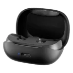 אוזניות אלחוטיות שחורות Skullcandy Smokin Buds עם איכות שמע גבוהה ועמידות למים