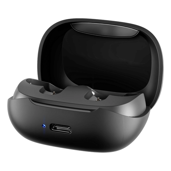 אוזניות אלחוטיות שחורות Skullcandy Smokin Buds עם איכות שמע גבוהה ועמידות למים
