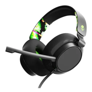אוזניות גיימינג חוטיות שחור/ירוק Skullcandy SLYR Xbox עם סאונד מדויק ומיקרופון נשלף