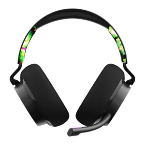 אוזניות גיימינג חוטיות שחור/ירוק Skullcandy SLYR Xbox עם סאונד מדויק ומיקרופון נשלף